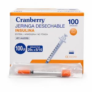 Jeringa Insulina 1ml con Aguja 29G